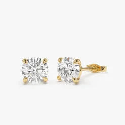 1.50 ctw 14k Classic Four Prong Round Lab Grown Diamond Studs - Riley