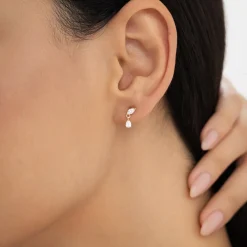 0.50 ctw 14k Mixed Match Dangling Lab Grown Diamond Studs - Kinsley
