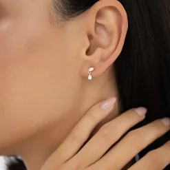 0.50 ctw 14k Mixed Match Dangling Lab Grown Diamond Studs - Kinsley
