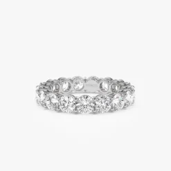 3.25 ctw 14k Prong Setting Full Eternity Round Lab Grown Diamond Ring - Luna