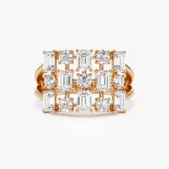 2.15 ctw Multi Shape Lab Grown Diamond Cocktail Ring - June