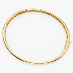 14k 1.00 Ctw Dome Diamond Bangle Bracelet