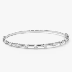 14k 0.50 ctw Diamond Bar Bangle Bracelet