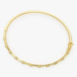 14k 0.50 ctw Diamond Bar Bangle Bracelet