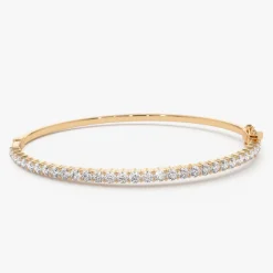 14k 1.50 Ctw Prong Setting Diamond Bange Bracelet