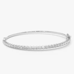 14k 1.50 Ctw Prong Setting Diamond Bange Bracelet
