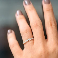 14k Diamond Statement Cluster Ring