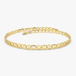 14k 3.5 MM Mariner Chain Link Bracelet