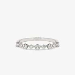 14k 4 Prong Petite Natural Diamond Ring