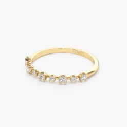 14k 4 Prong Petite Natural Diamond Ring