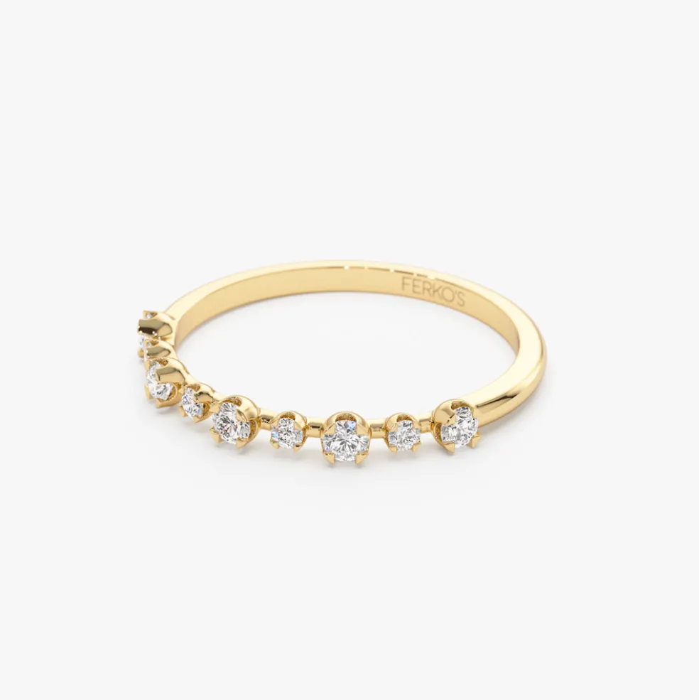 14k 4 Prong Petite Natural Diamond Ring