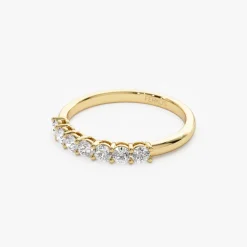 14k 7 Stone Basket Setting Shared Prong 0.40ctw