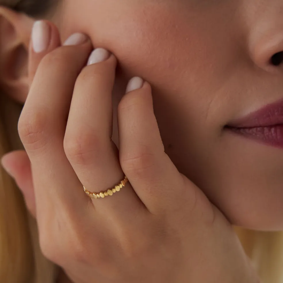 14k Alternating Size Oval Ring