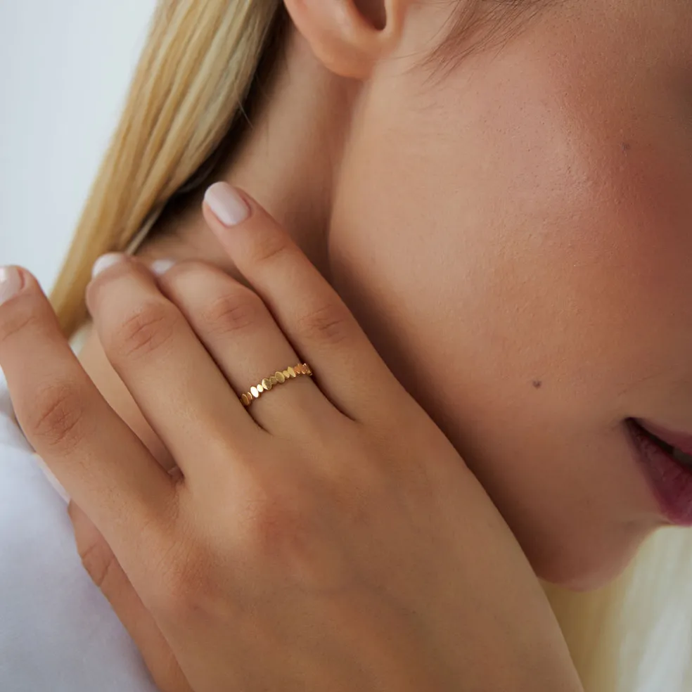 14k Alternating Size Oval Ring