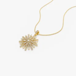 14k Baguette Diamond Unique Necklace
