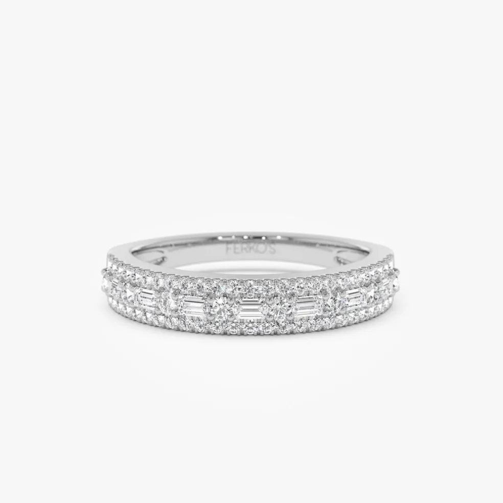 14K Baguette Diamond Wedding Ring