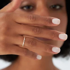 14k Bar Setting Baguette Diamond Eternity Ring