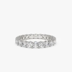 14k Basket Setting Full Eternity Diamond Ring 2.25ctw