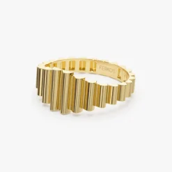 14K Bold Fluted Graduating Gold Ring