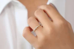 14k Bridal Diamond Cluster Ring