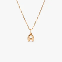 14K Bubble Letter Necklace