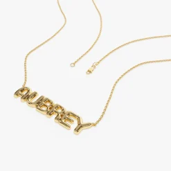 14K Bubble Name Necklace