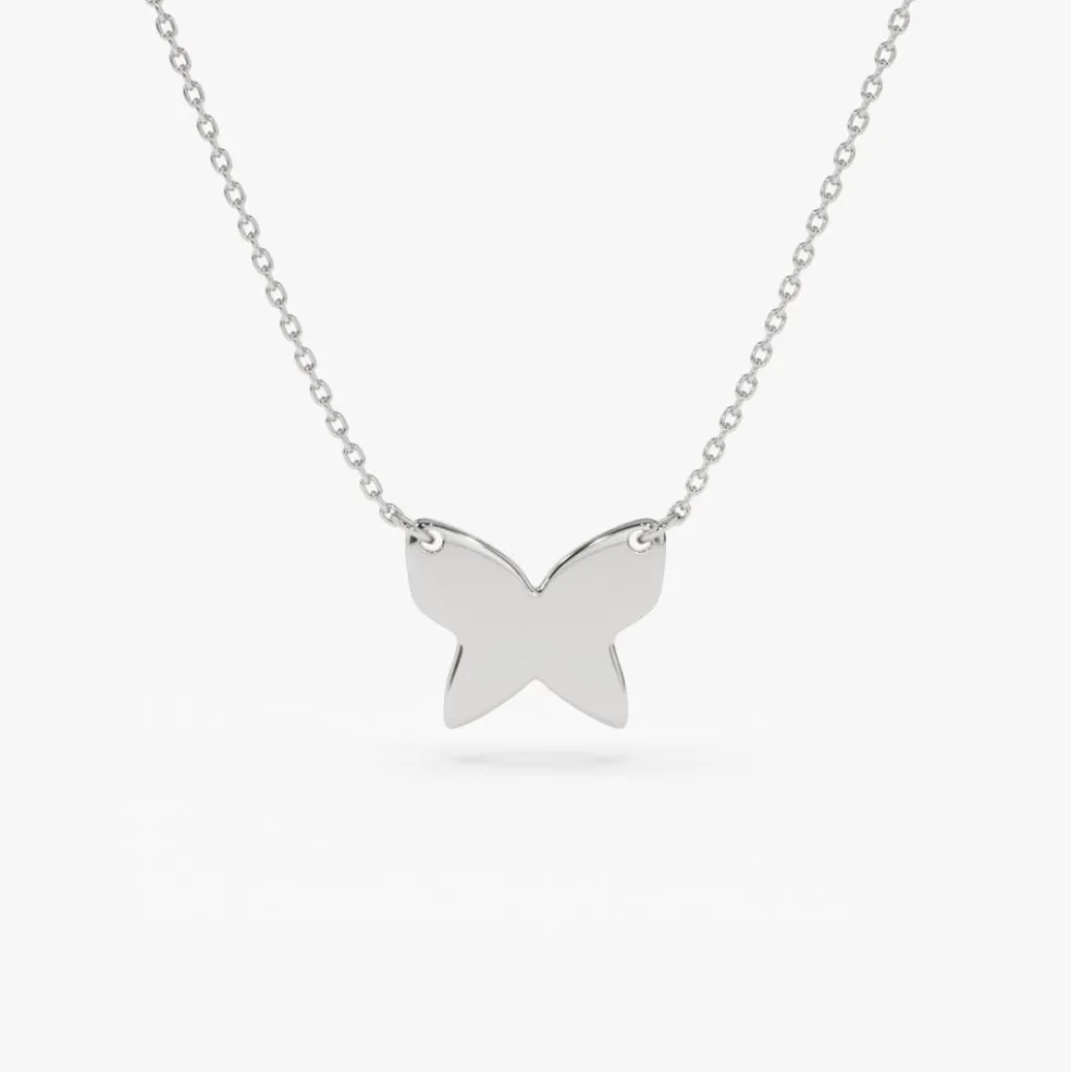 14k Butterfly Necklace