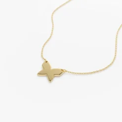 14k Butterfly Necklace