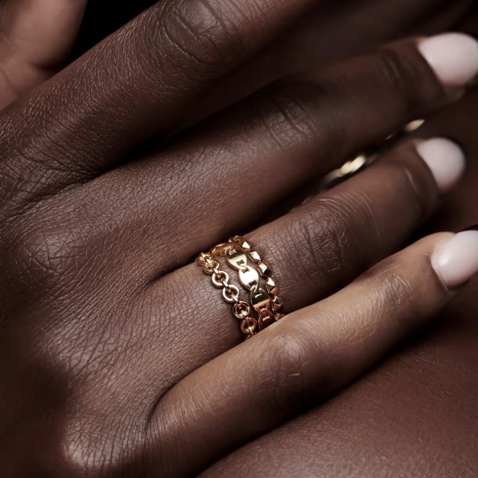14K Chain Link Ring