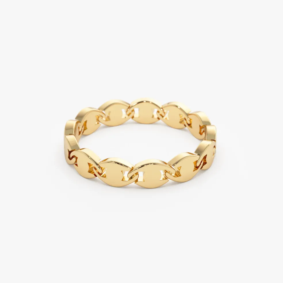 14K Chain Link Ring