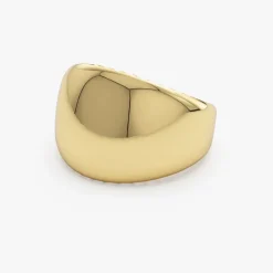 14k Chunky Gold Dome Graduating Statement Ring