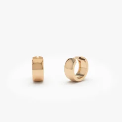 14K Chunky Gold Huggies