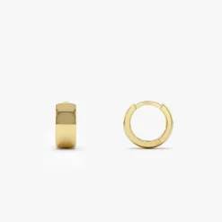 14K Chunky Gold Huggies