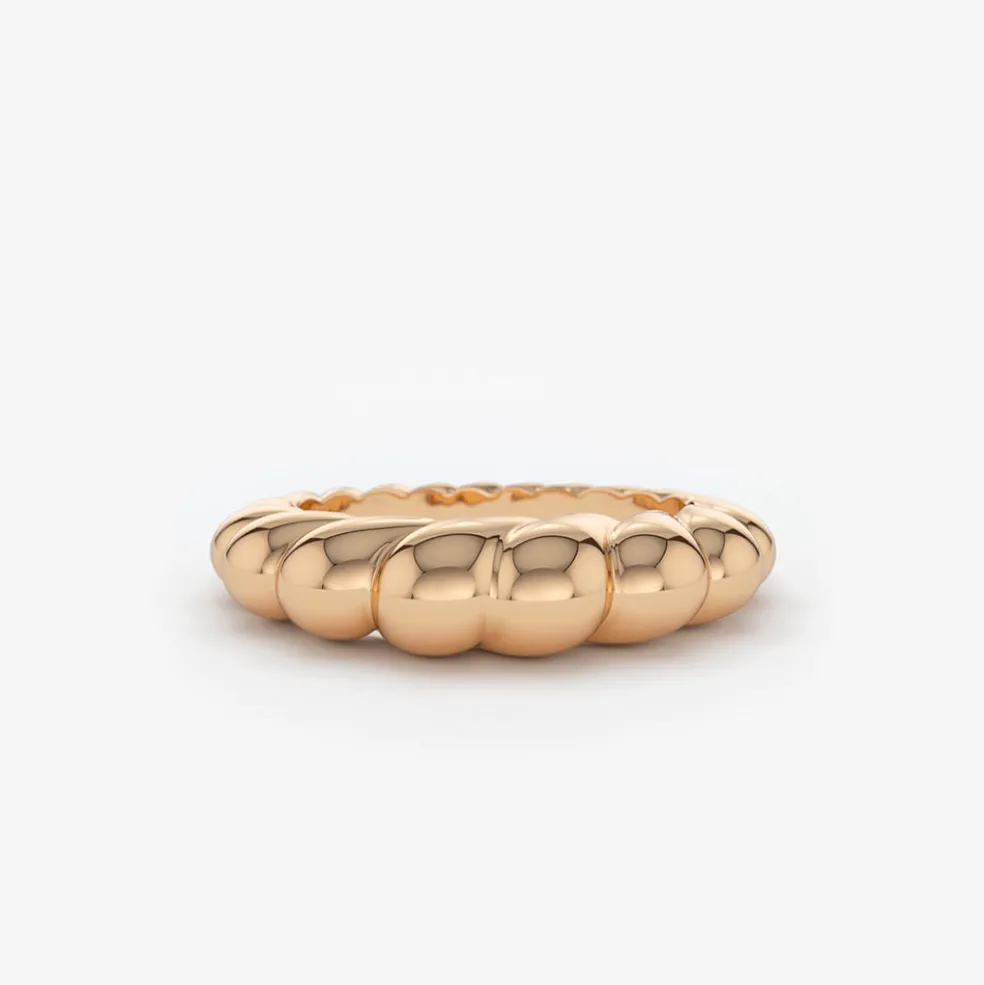 14k Chunky Twisted Dome Ring