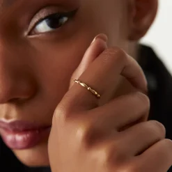 14K Cute Bead Stacking Band