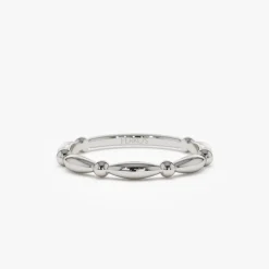 14K Cute Bead Stacking Band