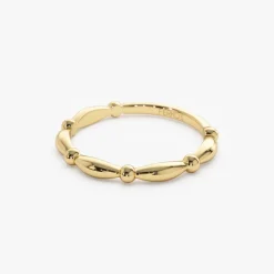 14K Cute Bead Stacking Band