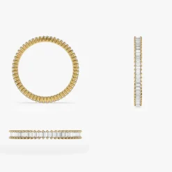 14k Dainty Stackable Full Eternity Baguette Diamond Ring
