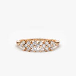 14k Diamond Cluster Anniversary Ring