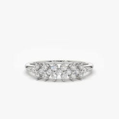 14k Diamond Cluster Anniversary Ring