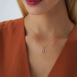 14k Diamond Hamsa Necklace