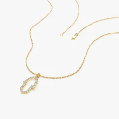 14k Diamond Hamsa Necklace