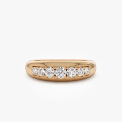 14k Dome Diamond Ring