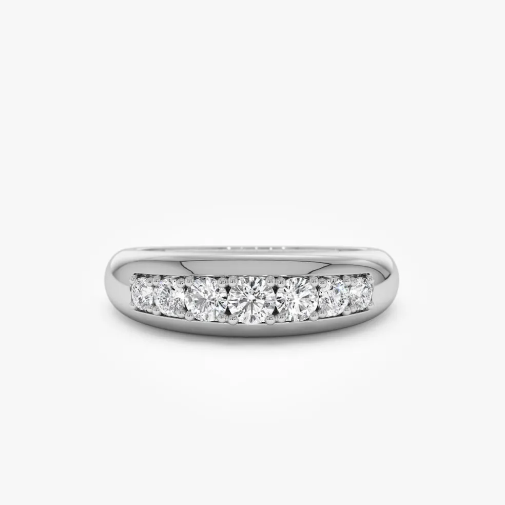 14k Dome Diamond Ring
