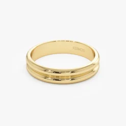 14k Double Dome Band Wedding Ring