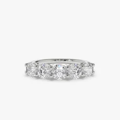 14k Five Stone 1ctw Wire Basket Diamond Ring