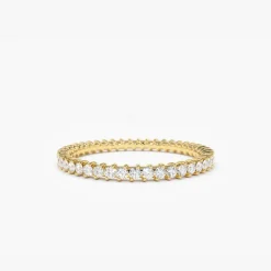 14k Full Eternity Petite Diamond Ring