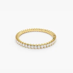 14k Full Eternity Petite Diamond Ring