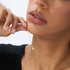 14K Gold Classic Trio Diamond Necklace