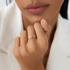 14K Gold Custom Name Ring